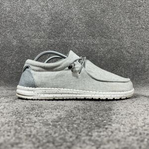 Hey Dude Cindy Women's Size 11 Light Grey Slip On Loafer Lined Comfort Shoes